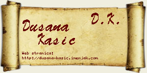 Dušana Kašić vizit kartica